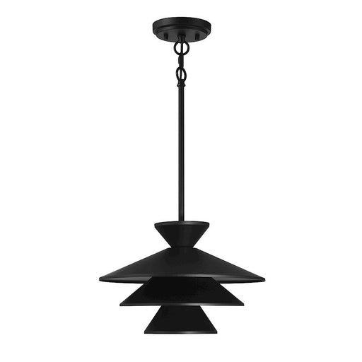 Meridian Contemporary 1 Light 8" Pendant, Matte Black - M70096MBK