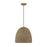 Meridian Bohemian 1 Light Pendant, Natural Wicker - M70107NWIC