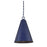 Meridian Contemporary 1 Light Pendant, Navy Blue - M70112NBL