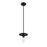 Meridian Modern 1 Light Mini Pendant, Matte Black - M70113MBK