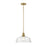 Meridian Vintage 1 Light Pendant, Natural Brass/Vintage - M7023NB