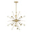 Savoy Meridian 5 Light 26" Pendant, Natural Brass - M7027NB