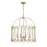 Savoy Meridian 4 Light Pendant, Natural Brass - M7029NB