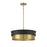 Savoy Meridian 4 Light Pendant, Matte Black/Natural Brass - M7030MBKNB