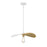 Savoy Meridian 1 Light Pendant, White/Painted Gold - M7031WHNB