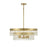 Savoy Meridian 6 Light Pendant, Natural Brass - M7038NB