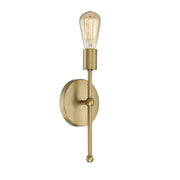 Meridian Modern 1 Light 12" Wall Sconce, Natural Brass - M90005-322
