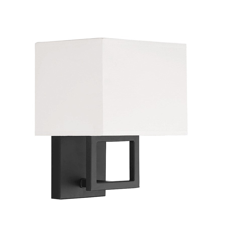 Meridian Farmhouse 1 Light 10.38" Wall Sconce, Matte Black - M90009MBK