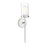 Meridian Modern 1 Light Wall Sconce, Chrome/White - M90016CH