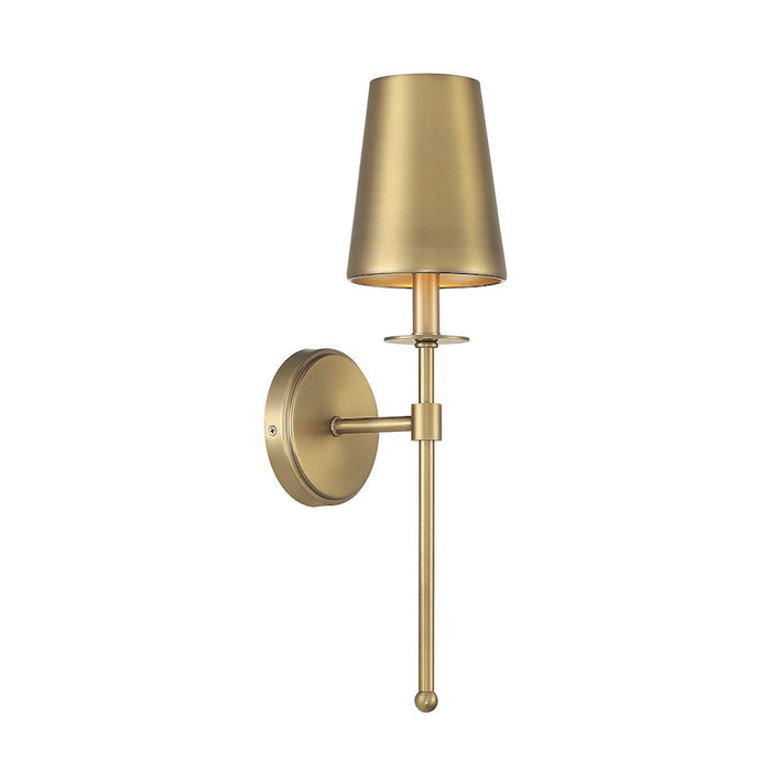 Meridian Vintage 1 Light 20" Wall Sconce, Natural Brass - M90084NB