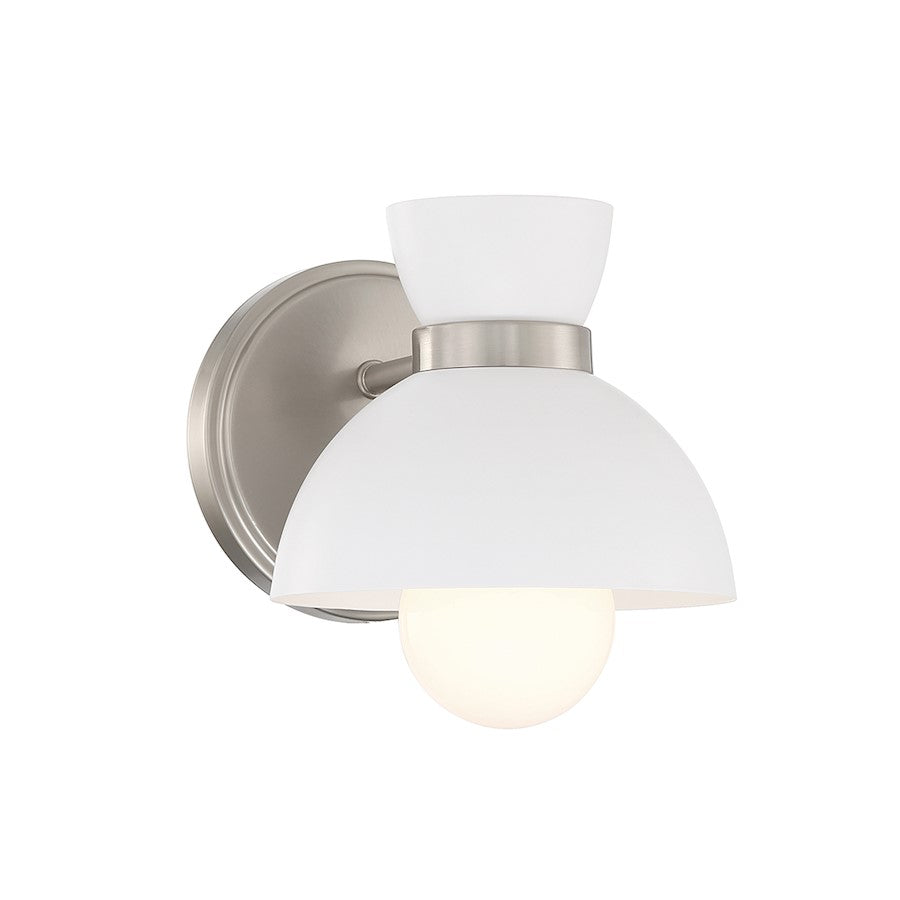 Savoy Meridian 1 Light 6" Wall Sconce, Brushed Nickel - M90101BN