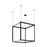 Tech Lighting Brox Cube 24" Pendant, Black/24V Remote Canopy - 700BRXCL93024BR