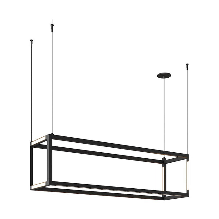 Tech Lighting Brox BR 48" Linear Suspension, Nightshade Black - 700BRXRL93048BR