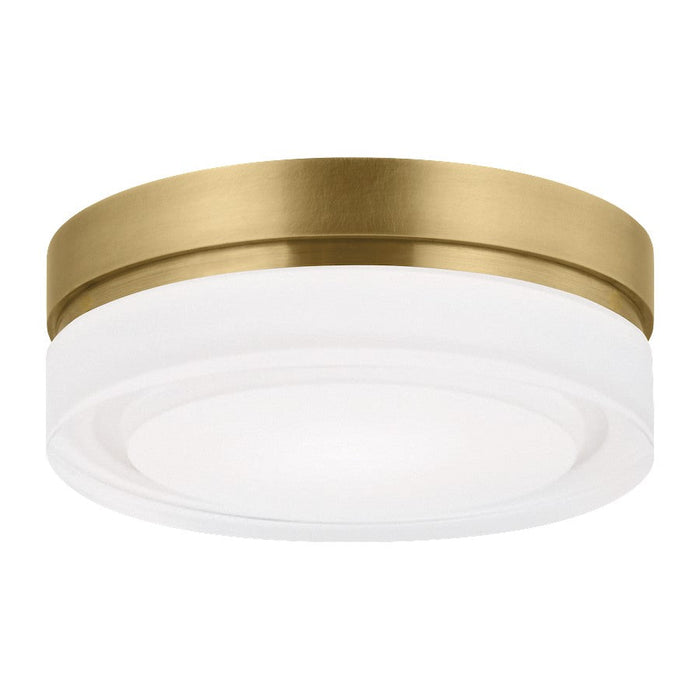 Visual Comfort Modern Cirque Small Flush Mount/LED3, BS/SQ Glass - 700CQSNB-LED3