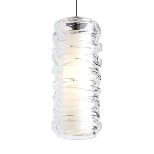 Visual Comfort Modern FJ Leigh Pendant, Smoke/Satin Nickel