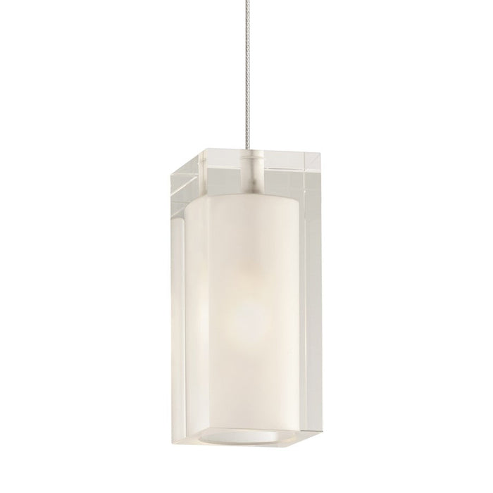 Visual Comfort Modern FJ-Solitude Pendant, Frost/Aged Brass