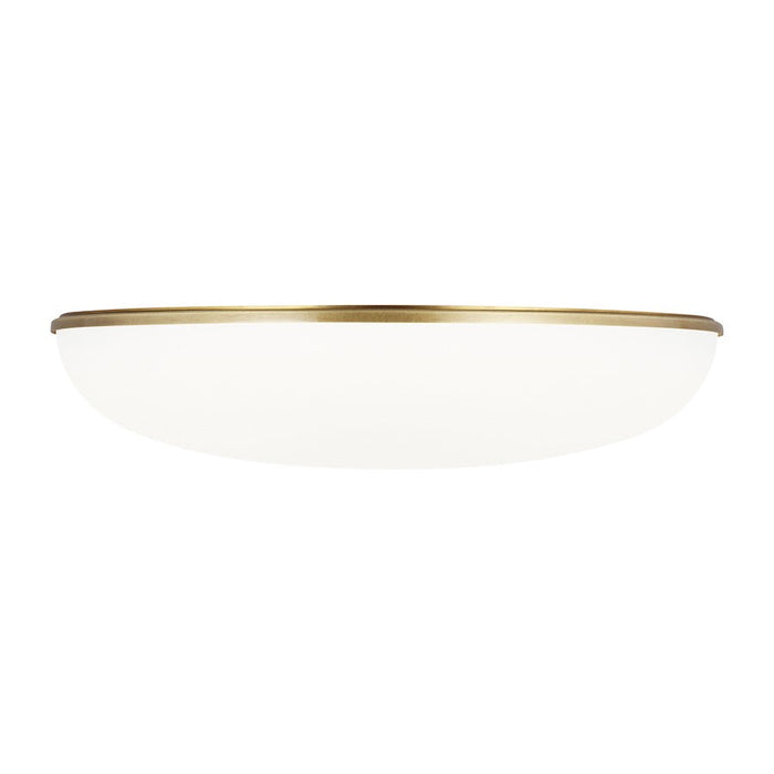 Tech Lighting Megan 1 Light 120V Flush Mount , Brass - 700FMMGN13BR-LED930