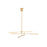 Tech Lighting Klee 6-Light Chandelier, Natural Brass - 700KLE6NB-LED930