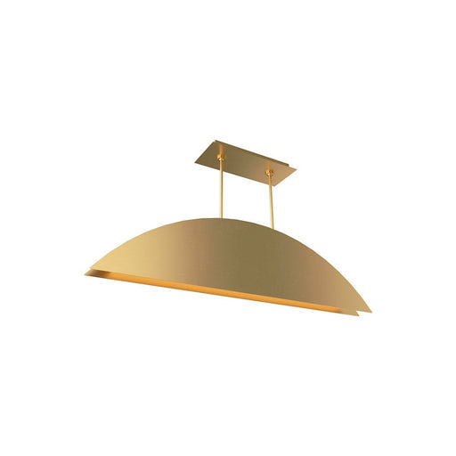 Tech Lighting 1 Light Bau Linear Suspension, Natural Brass - 700LSBAU50NB-LED930