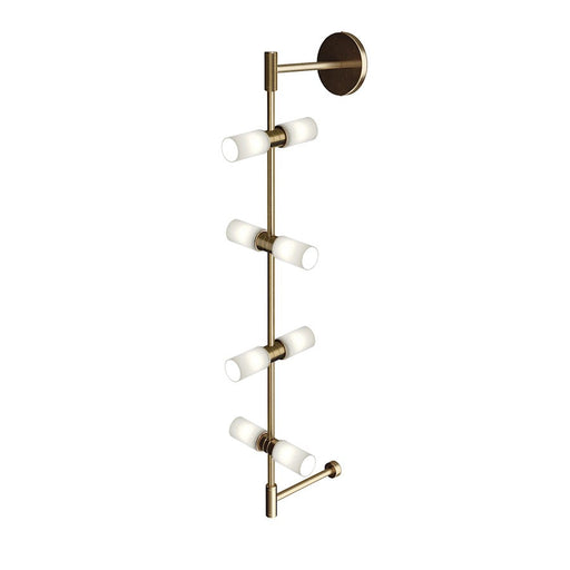 Visual Comfort Modern Modernrail Cylinder Wall Sconce, Aged Brass SRF