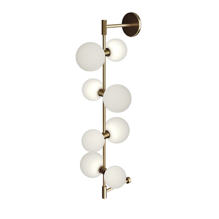 Visual Comfort Modern Modernrail Orb Wall Sconce, Aged Brass SRF