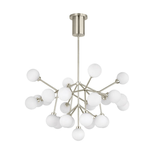 Tech Lighting Mara 25 Light Chandelier, Satin Nickel - 700MRAWS-LED927