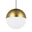 Tech Lighting Akova Grande 1 Light Pendant, White/Chrome - 700TDAKV13WC