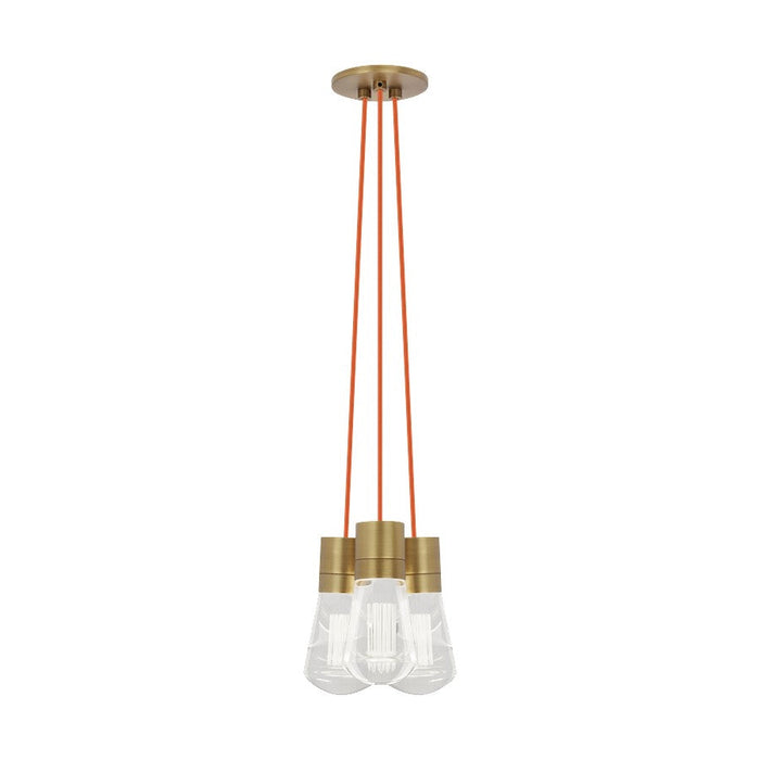 Visual Comfort Modern Alva 3Lt Pendant/LED922, BS/OR - 700TDALVPMC3ONB-LED922