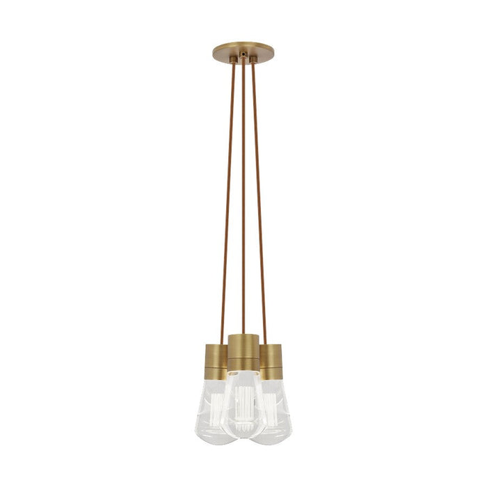 Visual Comfort Modern Alva 3Lt Pendant/LED922, BS/CP - 700TDALVPMC3PNB-LED922