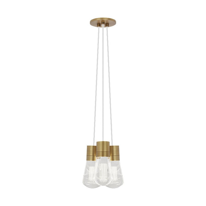 Visual Comfort Modern Alva 3Lt Pendant/LED922, BS/WH - 700TDALVPMC3WNB-LED922