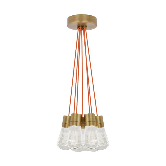 Visual Comfort Modern Alva 7Lt Pendant/LED922, BS/OR - 700TDALVPMC7ONB-LED922