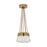 Visual Comfort Modern Alva 7Lt Pendant/LEDWD, BS/Copper - 700TDALVPMC7PNB-LEDWD