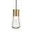 Visual Comfort Modern Alva 1Lt Pendant/LED922, BS/BK - 700TDALVPMCBNB-LED922