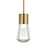 Visual Comfort Modern Alva 1Lt Pendant/LED922, BS/Orange - 700TDALVPMCONB-LED922