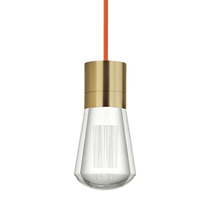 Visual Comfort Modern Alva 1Lt Pendant/LED930, BS/Orange - 700TDALVPMCONB-LED930