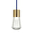 Visual Comfort Modern Alva 1Lt Pendant/LED922, BS/Blue - 700TDALVPMCUNB-LED922