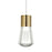 Visual Comfort Modern Alva 1Lt Pendant/LED922, BS/WH - 700TDALVPMCWNB-LED922