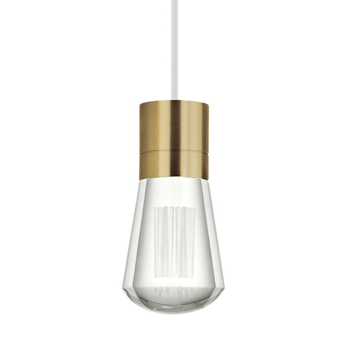 Visual Comfort Modern Alva 1Lt Pendant/LED922, BS/WH - 700TDALVPMCWNB-LED922