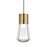 Visual Comfort Modern Alva 1Lt Pendant/LED922, BS/Gray - 700TDALVPMCYNB-LED922