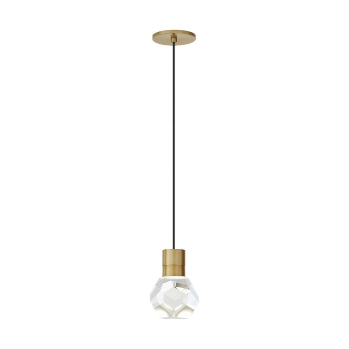 Visual Comfort Modern Kira 1Lt Pendant/LED922, BS/BK - 700TDKIRAP1BNB-LED922