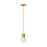 Visual Comfort Modern Kira 1Lt Pendant/LED922, BS/Orange - 700TDKIRAP1ONB-LED922