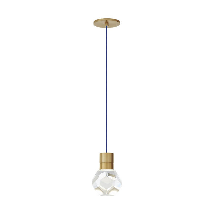 Visual Comfort Modern Kira 1Lt Pendant/LED930, BS/Blue - 700TDKIRAP1UNB-LED930