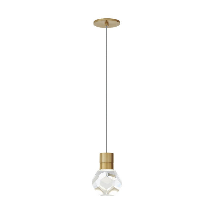 Visual Comfort Modern Kira 1Lt Pendant/LED930, BS/Gray - 700TDKIRAP1YNB-LED930