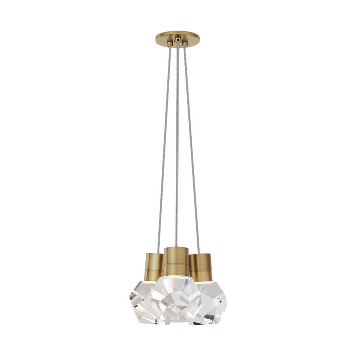 Visual Comfort Modern Kira 3Lt Pendant/LEDWD, BS/BK/WH - 700TDKIRAP3INB-LEDWD