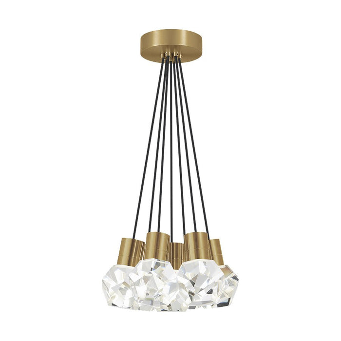 Visual Comfort Modern Kira 7Lt Pendant/LED930, BS/BK - 700TDKIRAP7BNB-LED930