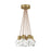 Visual Comfort Modern Kira 7Lt Pendant/LED922, BS/Copper - 700TDKIRAP7PNB-LED922