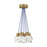 Visual Comfort Modern Kira 7Lt Pendant/LED922, BS/Blue - 700TDKIRAP7UNB-LED922