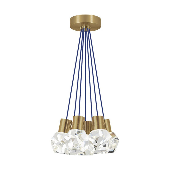 Visual Comfort Modern Kira 7Lt Pendant/LED922, BS/Blue - 700TDKIRAP7UNB-LED922