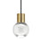 Visual Comfort Modern Mina 1Lt Pendant/LED922, BS/LE/BK - 700TDMINAP1CBNB-LED922