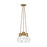 Visual Comfort Modern Mina 3Lt Pendant/LEDWD, BS/LE/C/CP - 700TDMINAP3CPNB-LEDWD